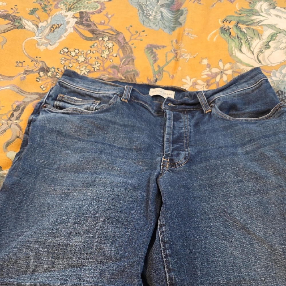 Oliver Thomas Classic Blue Straight Leg Jeans
